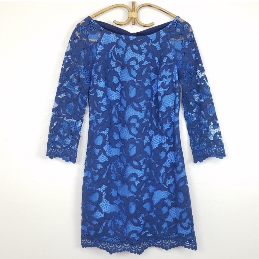Lilly Pulitzer Aaliyah Dress Lace Overlay Size 4
